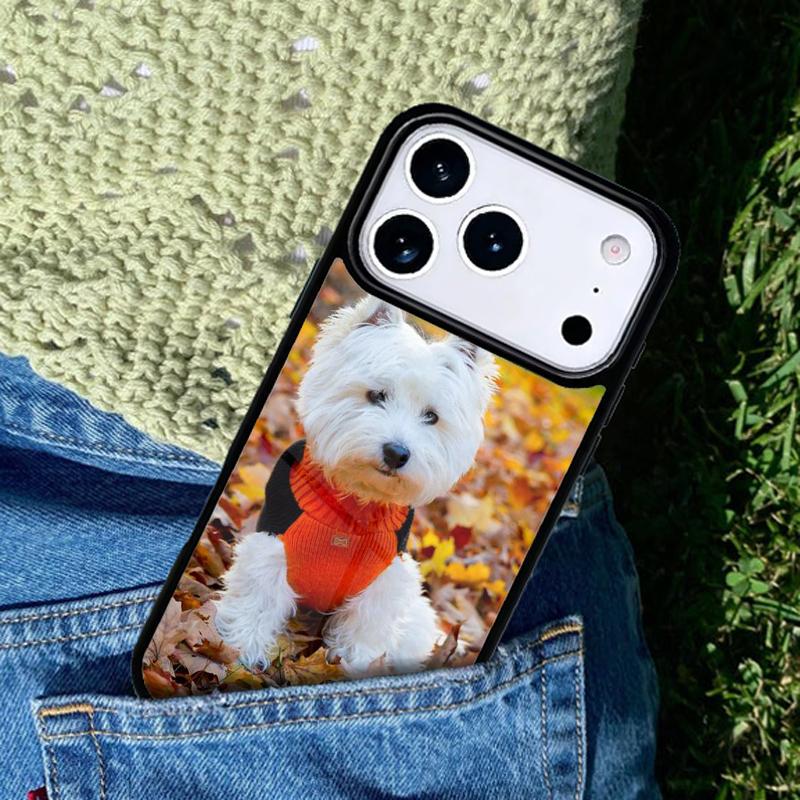 Maltese West Highland Terrier Dog Mobile Phone Case Compatible with IPhone 17 16 15 14 13 12 11Pro Max 17 Air Cover