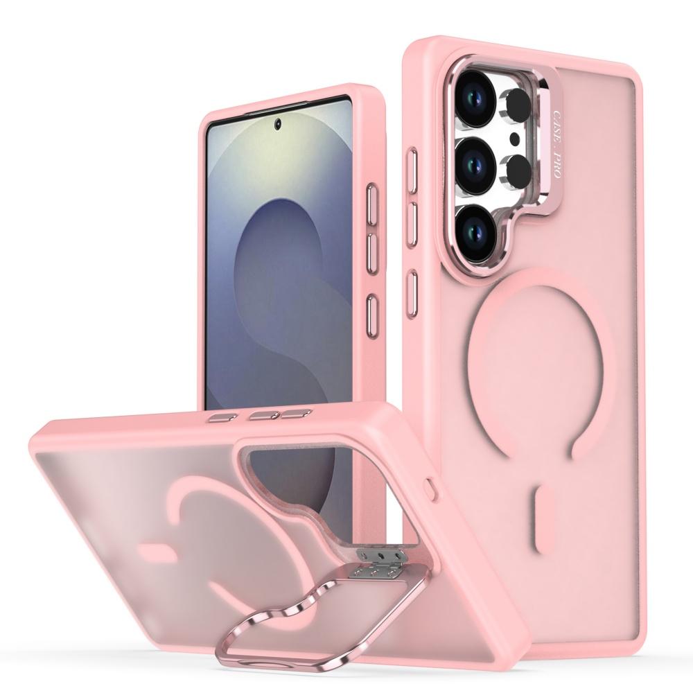 For Magsafe Magnetic Metal Lens Protection Stand Case For Samsung Galaxy A56 A17 A07 A36 A26 A16 A06 A55 A35 A25 A15 A05S Cover