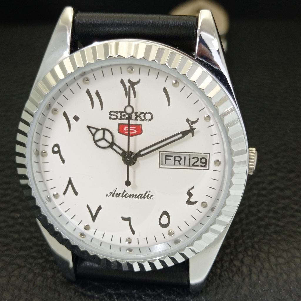 REFURBISHED SEIKO 5 AUTOMATIC 6309A VINTAGE JAPAN MENS ARABIC WATCH a441519-a