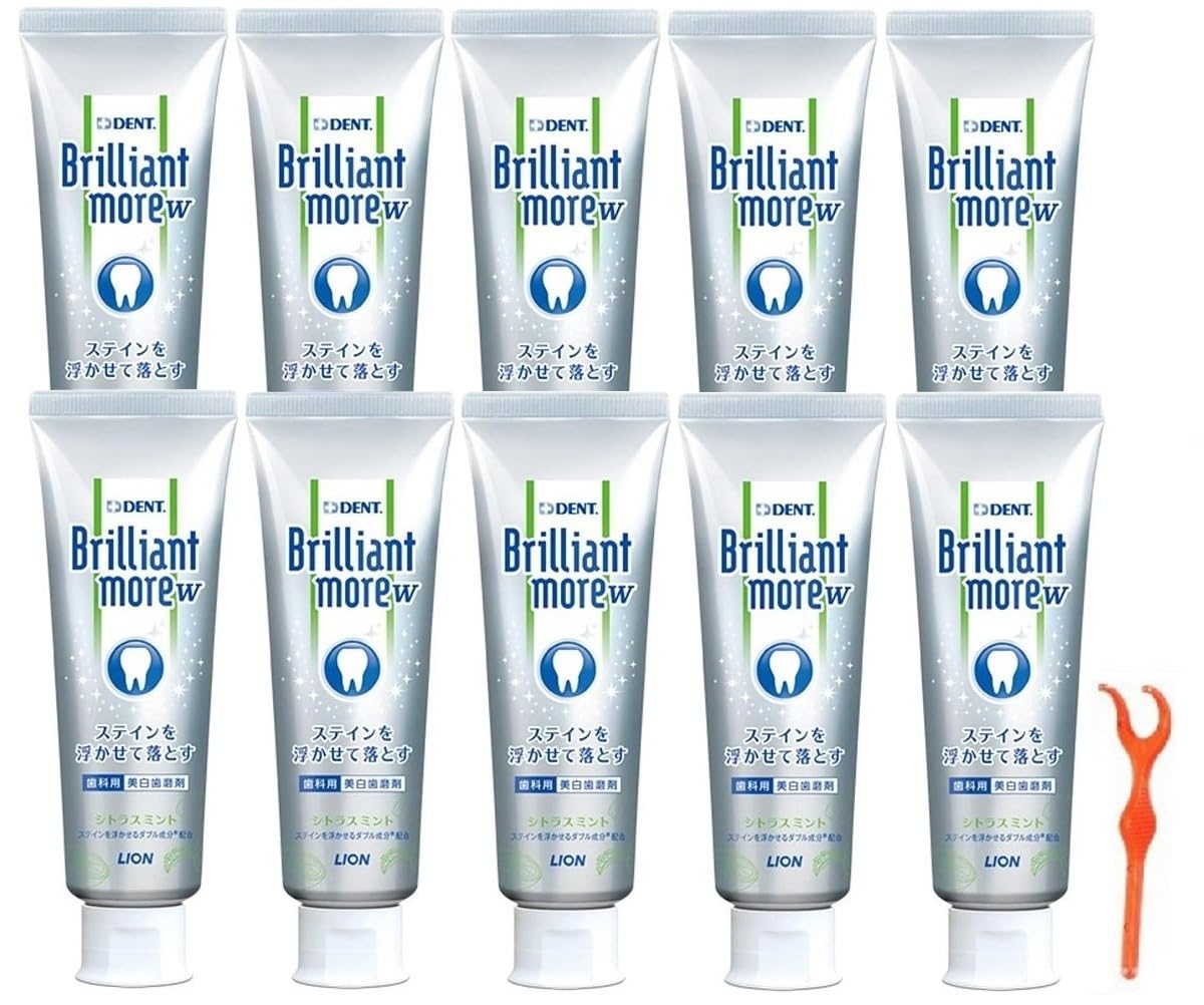 

Brilliant More Double Citrus Mint 10 штук more Эксклюзивный стоматологический продукт Whitening Trial product Ultra Floss S 1 штука (90г) [Блестящий w] +