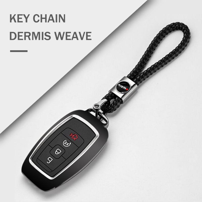 1Pcs Car Key Chain Key Ring Key Lanyard Car Emblem Styling For Nissan Nismo Tiida Sylphy Teana X Trail T30 T32 Almera Qashqai J10 J11