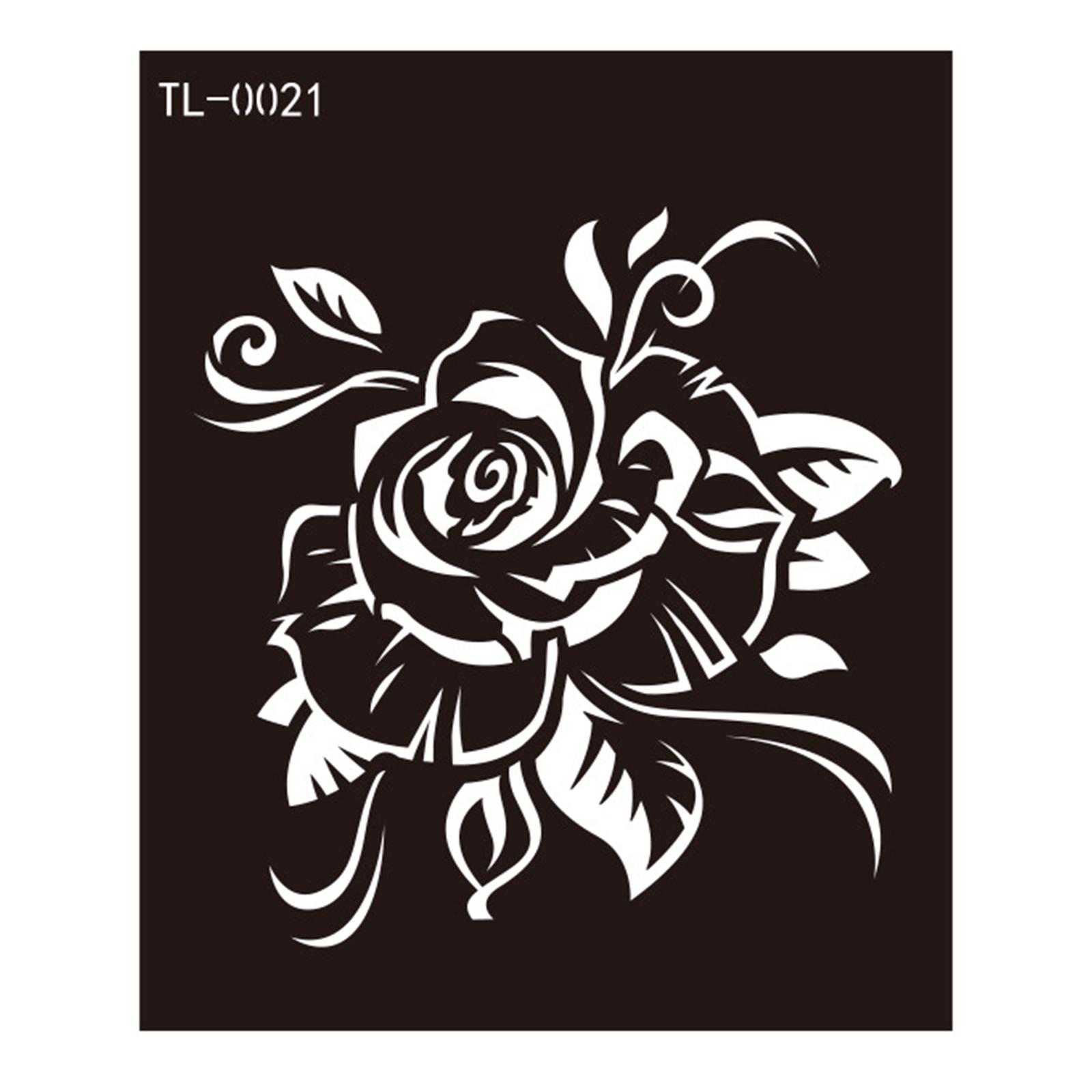 

Трафареты для татуировок хной Трафареты для рисования на лице и теле Шаблоны для татуировок хной Временные наклейки для татуировок Многоразовые 21