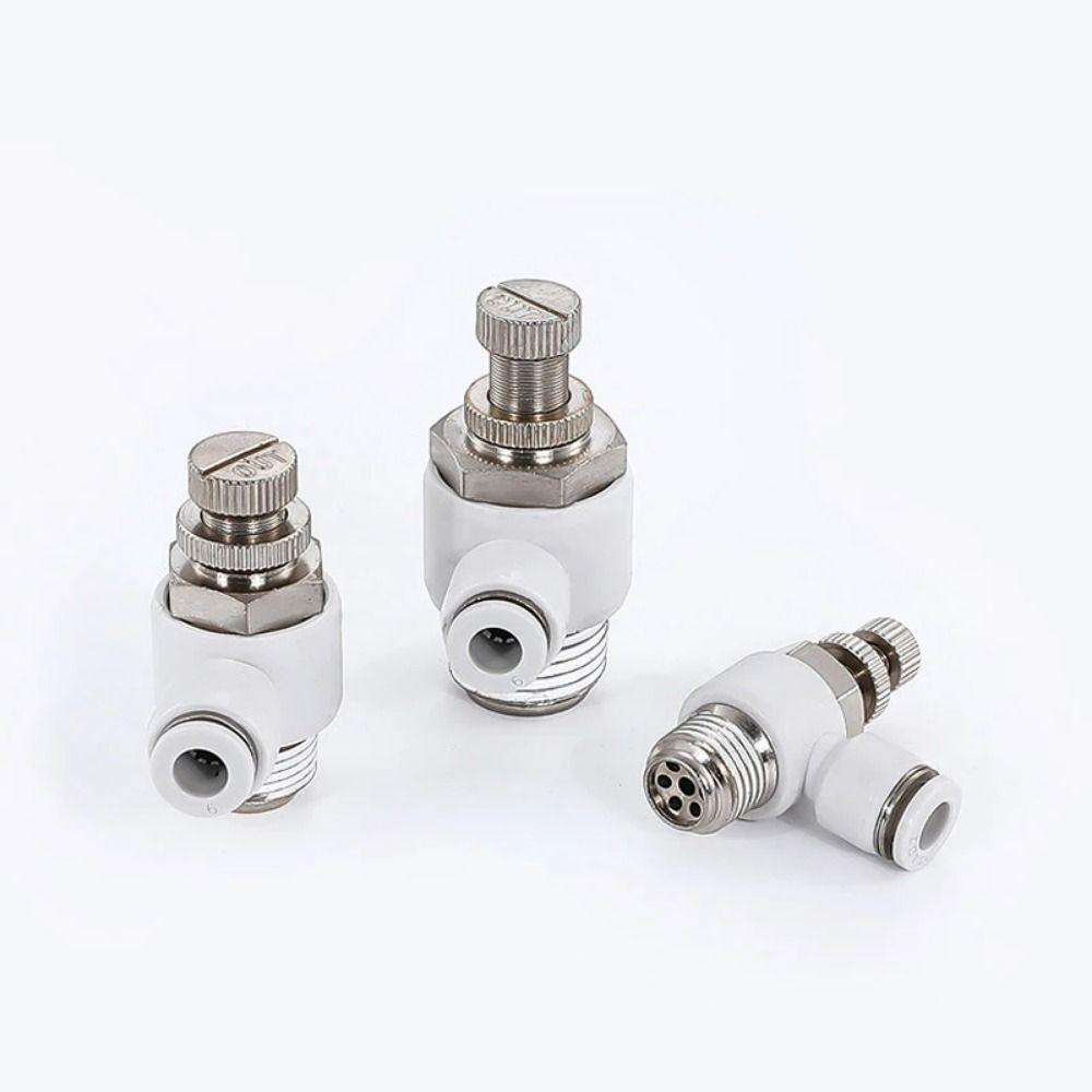 1Pcs Speed Regulation Air Tube Connector Connector Fitting Speed Control Valve