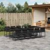 VidaXL Garden Dining Set with Cushions 11 Pcs, Table and Chairs with Foldable Backrest, Outdoor Furniture Patio 3211471