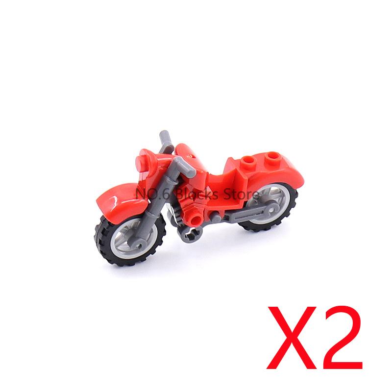 MOC Scena del Carcere Blocchi da Costruzione Accessori Gabbia Scudo della Polizia Motocicletta di Pattuglia Torre di Guardia Manette Mattoncini Giocattolo Fai da Te per Bambini S14