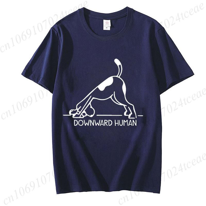 New Fashion Women T Shirt Pullover Korean Version Dog Yoga Cartoon Yogi Print TShirt Casual Short Sleeve Couples TShirt Gift