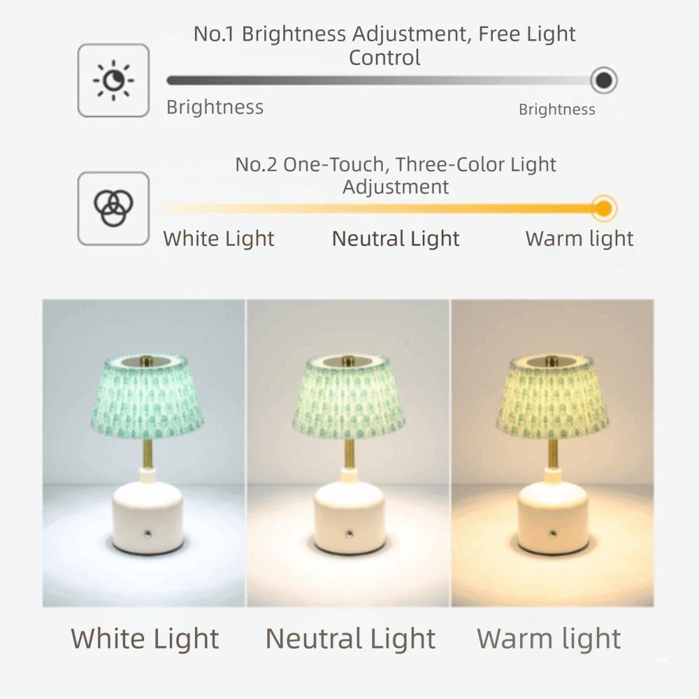 Ruffled Skirt Table Lamp Pleated Design Night Light Decorative Light Desk Lamp Bedroom