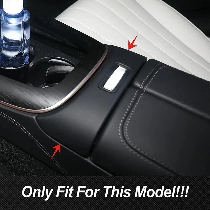 Center console armrest box button frame decorative cover decoration for Mercedes-Benz W214 E-class 2024+ car styling interior