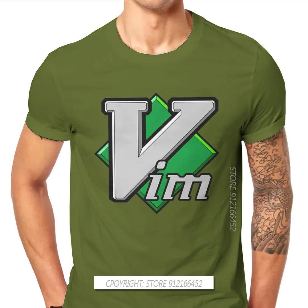 Операционная система Linux Tux Пингвин Тканевая футболка VIM Элегантная футболка большого размера унисекс Одежда с принтом Большая распродажа 2XL 2373₽