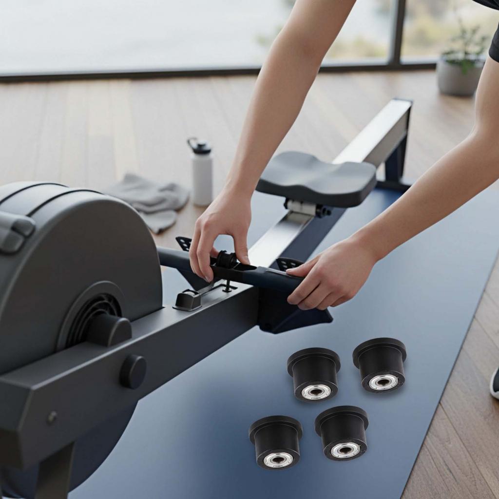 4 Stück Rudergerät Sitze Rollen Ersatzrad Rolle Für Fitness Rudergerät Sitz