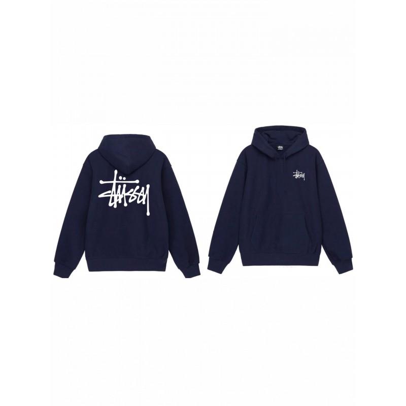 American Style Basic Hooded Sweatshirt Black 8 Print Loose Fit Men Women Casual Outerwear