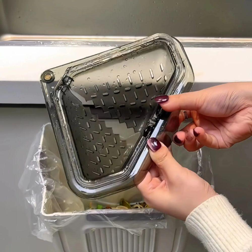 Anti-clogging Sink Drain Basket Triangle Shape Sink Food Catcher Leftover Sink Food Scraps