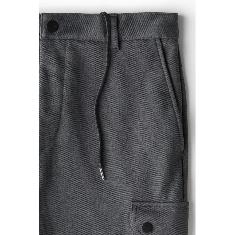 H M Cargo Pants sliM Fit Dark Grey