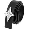 Spice Girl Niche Star Designer Belt Casual Trend Metal Buckle Punk Belt Black Style Belt