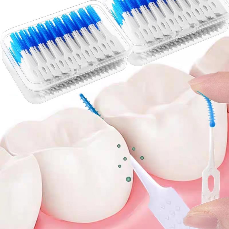 20/500pcs Disposable Interdental Brush Toothpicks Between Teeth Toothbrush Oral Hygiene Brushes Health Care Teeth Cleaning Tools