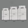 200Pcs Transparent Takeout Bag Coffee Cup Holder Portable Pouch 26cm Lightweight Durable No Smell Shopping Handbag