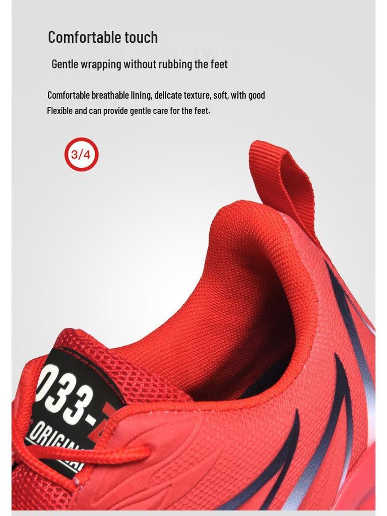 Men's Cross-Border Korean Style Running Shoes - Breathable, Casual Lace-up Sports Footwear