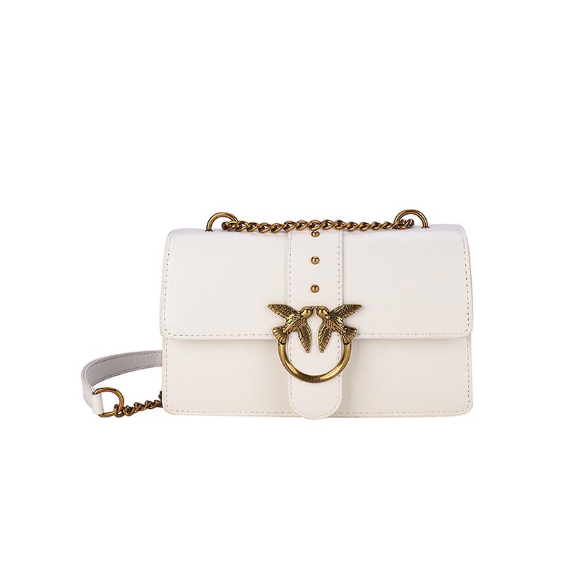 

Женская сумка-кроссбоди на цепочке 2024 - Стильный корейский дизайн, маленькая квадратная грязно-белый