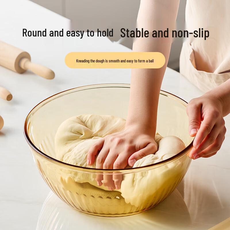 GLASSLOCK 5.2L Crystal Glass Mixing Bowl