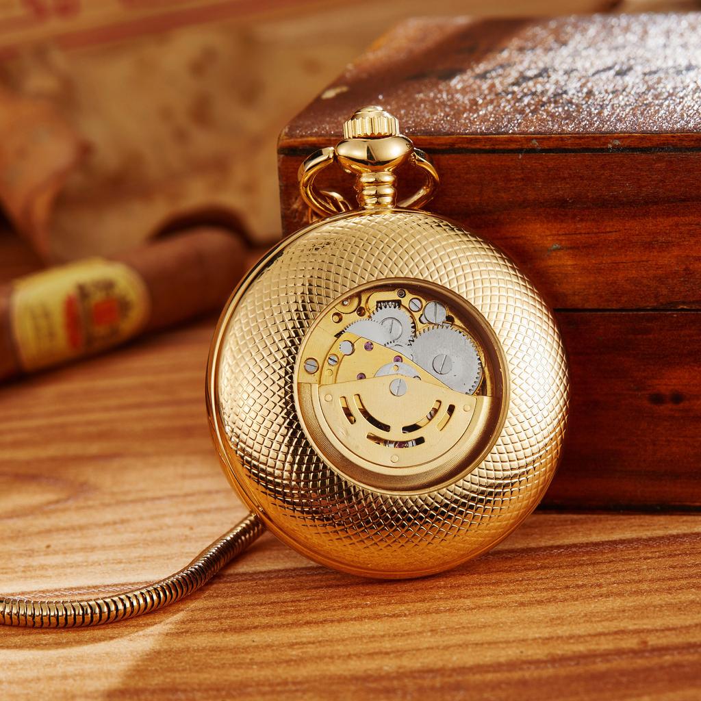 Fully Automatic Movement  Mechanical Pocket Watch Retro, Male and Female Student Pocket Watch
