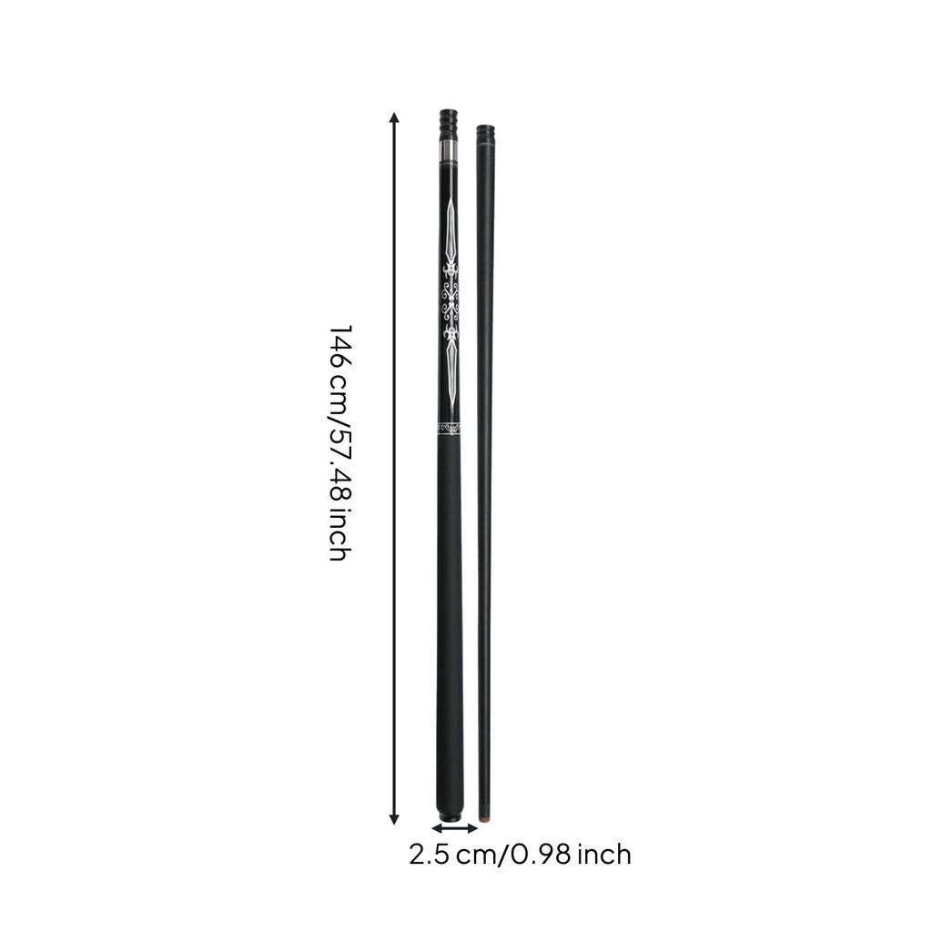 2-Piece Pool Cue Warp-Resistant Billiards Equipment Responsive