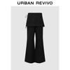 UR Women's Faux Two-Piece Tie-Waist Wide-Leg Pants