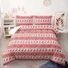 Christmas Collection Printed Three-piece Bedding Pillowcase Duvet Cover
