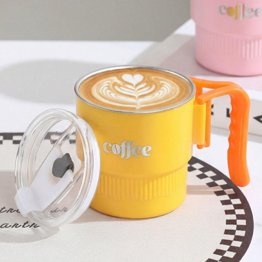 Leak-proof Double Layer Coffee Mug Sealed Thermal Drinkware Insulated Water Cup  Portable Use