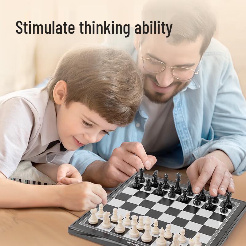 Deli Magnetic Foldable International Chess Set