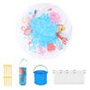 Beach Kiddie Pool Childs Beach Blanket Kiddie Pools with Water Bucket Foldable Beach Puddle Wading Pools Outdoor Summer Toy