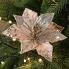 Julblomma Tyg+Plastblomma Diameter 18cm