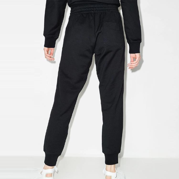 Y-3 FW21 Fleece Drawstring Letter Sports Pants Women bottoms Black GV2785