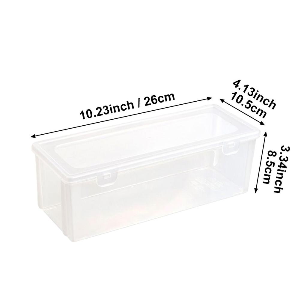 Transparent plastic storage box, desktop cosmetics, nail polish, lipstick shelf, office stationery and sundries storage box