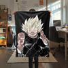 1PC Vegito  Print Flannel Blanket, High quality All Seasons, Home Decor, Warmth and Comfort, Perfect for Christmas Gifts