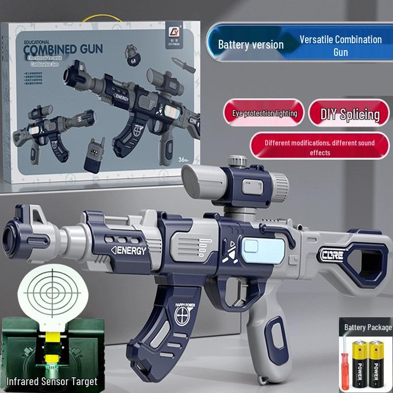 DIY Magnetic Gun Kit with Sound & Light for Kids Ages 3-6 - Educational Toy & Gift