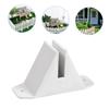 OUNONA 4-Piece Interior Accessory Support Paws for Pet Gates and Fences, Triangular Stabilizer Supports for Indoor Pet Fences, Plastic