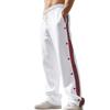 Autumn and Winter Men's Casual Pants High Street Heavyweight Loose Simple Splicing Casual Sports Button Sweatpants Men