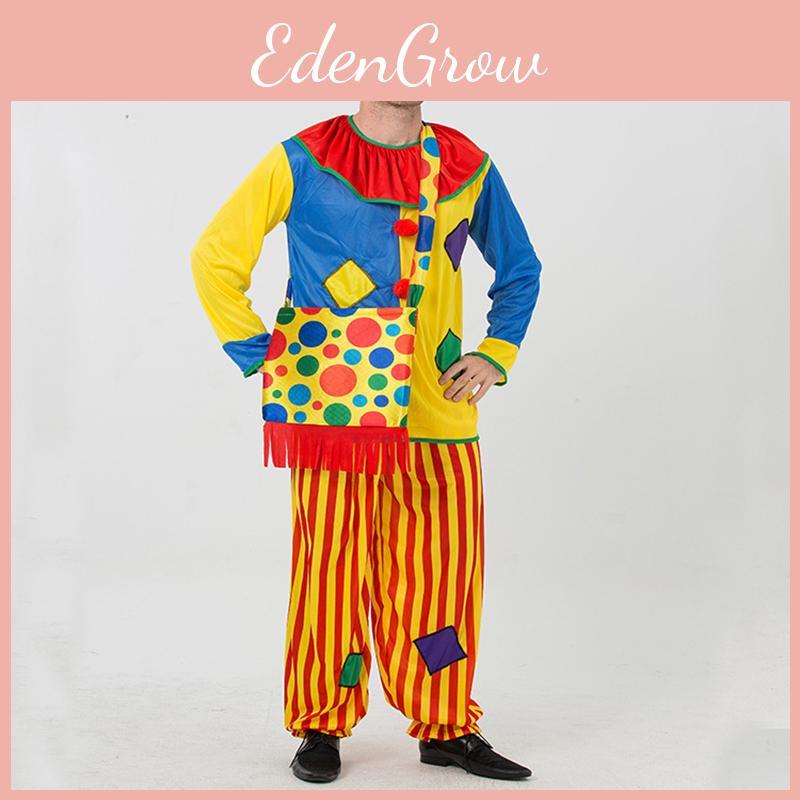 Masquerade Costume Unisex Party Circus Clown Cosplay Adult Clothes Hot Halloween