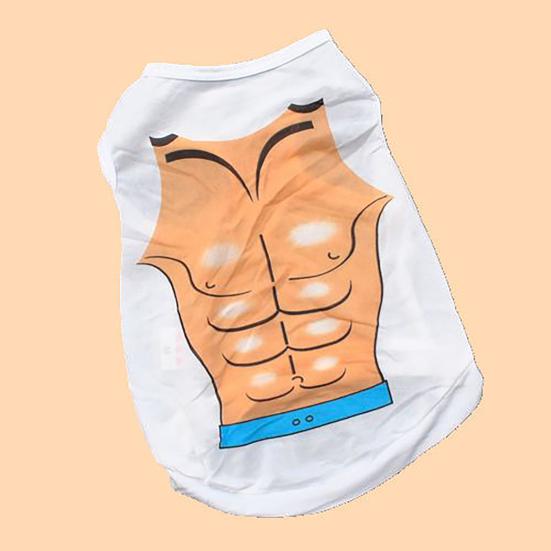 Pet elegante gilet petto muscolo bikini casual puggy vestiti
