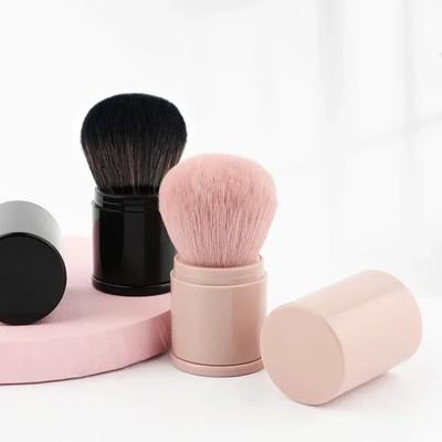 Kvalitní přenosný mini zasouvací štětec na tvářenku Měkký sypký pudrový podkladový štětec na make-up Multifunkční nástroj na make-up pro krásu nehtů