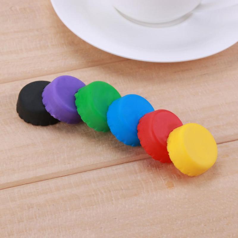 6 PCS/pack Kitchen Tool Silicone Cap of Beer Bottle Cap of All Kinds of Drinks Stopper Cover