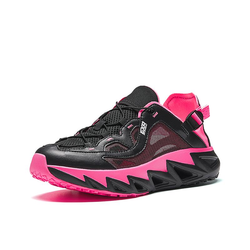 Anta Wuyi Stream Hiking Shoes Summer 2026 Thick Sole Outdoor Functional Shoes Kids Shoes Basic-Black Fluorescent-Lotus-Pink 922626650-5