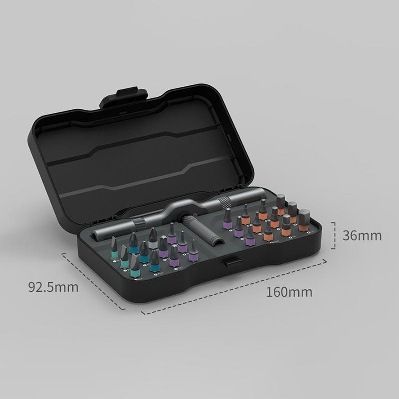 Precision Hand Tools Work 24 In 1 Multi-Purpose Ratchet Wrench Screwdriver Set Magnetic Bits Tools Set Diy Household Repair Tool