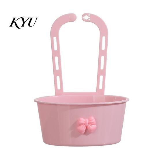 Adjustable Sponge Holder Sink Filter Basket, Kitchen Strainer, Hanging Drain Basket for Faucet, No Drill Installation, Hole Design Washing Fruit
