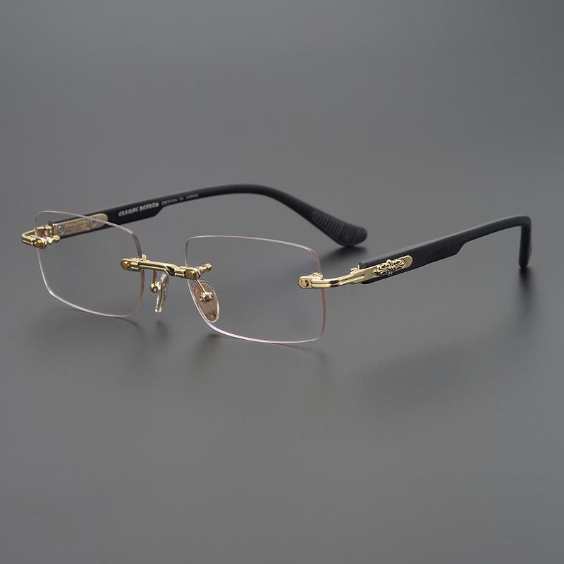 1 Pc Fashionable Women Men Sunglasses Frameless Rectangular Personalized Sunglasses for Daily Life Vintage Sun Glasses