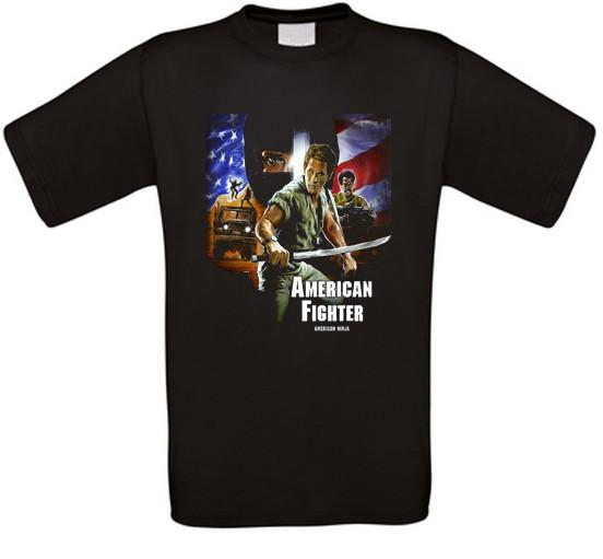 Americano Fighter Americano Ninja Dudikoff Culto Movie T-Shirt S