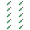 10 Pack 3mm Gold Plated Socket High Temp Resistant Electrical Connector For Multimeter Probe Power Supply Projects