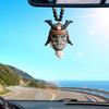 1ks Autopříslušenství Strašidelný Závěsný Přívěsek Pryskyřice Japonský Samurajský Amulet Zpětné Zrcátko Helma Kabuto Auto Ozdoba