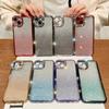 Applicable To IPhone16proMax Flash Powder Gradient Phone Case Rhinestone Apple 14 Goddess Model 15 Anti Fall Protection Case