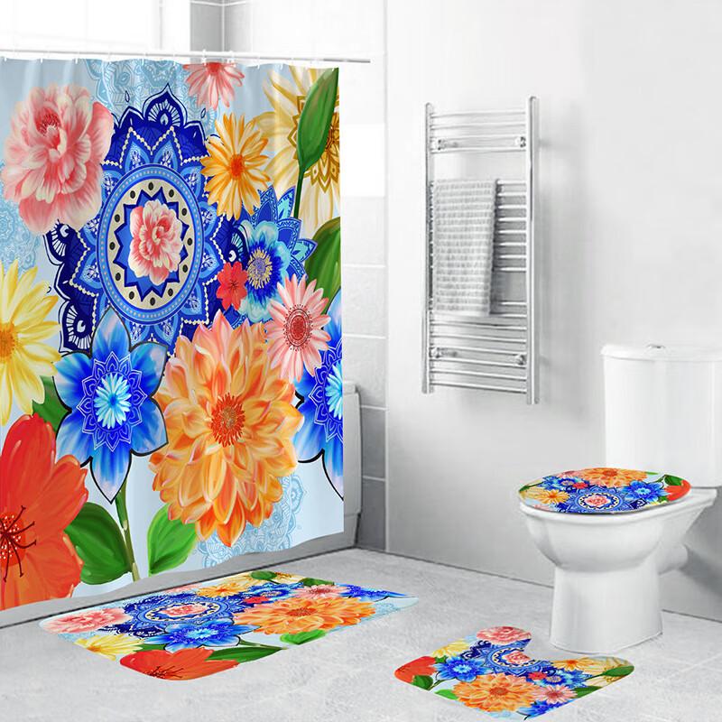 CHUSE Bohemian 3D Print Shower Curtain